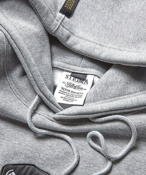 STIGMA（スティグマ）の「EMB COMPTON BEAR OVERSIZED HEAVY SWEAT HOODIE GREY（パーカー・メンズ・その他・MEDIUM/X-LARGE/LARGE）」の4枚目の写真