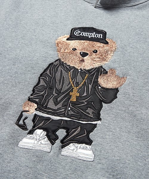 STIGMA（スティグマ）の「EMB COMPTON BEAR OVERSIZED HEAVY SWEAT HOODIE GREY（パーカー・メンズ・その他・MEDIUM/X-LARGE/LARGE）」の6枚目の写真