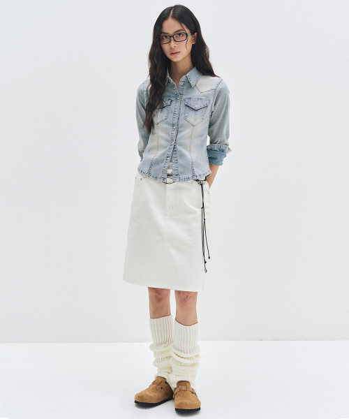 DECET WOMEN(デケット ウーマン)の「Western Slim Denim Shirts DCWSH003LIGHTBLUE(シャツ/ブラウス・レディース・その他・SMALL/MEDIUM/LARGE)」の9枚目の写真