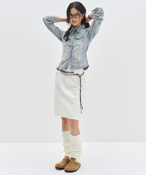 DECET WOMEN(デケット ウーマン)の「Western Slim Denim Shirts DCWSH003LIGHTBLUE(シャツ/ブラウス・レディース・その他・SMALL/MEDIUM/LARGE)」の10枚目の写真