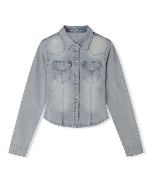 DECET WOMEN(デケット ウーマン)の「Western Slim Denim Shirts DCWSH003LIGHTBLUE(シャツ/ブラウス・レディース・その他・SMALL/MEDIUM/LARGE)」の12枚目の写真