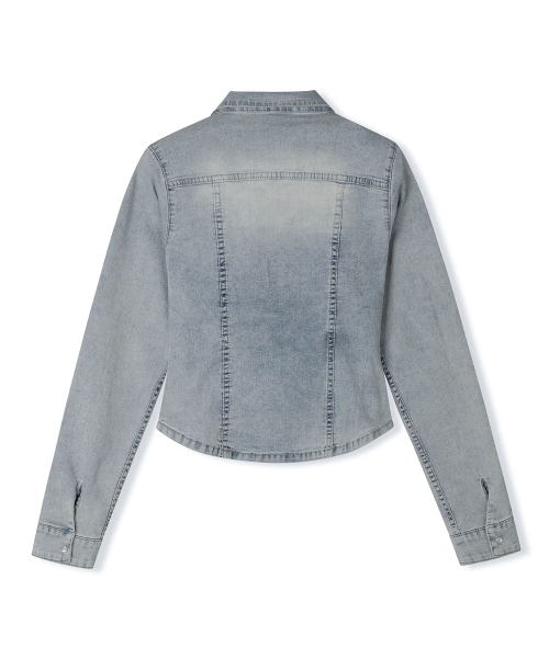 DECET WOMEN(デケット ウーマン)の「Western Slim Denim Shirts DCWSH003LIGHTBLUE(シャツ/ブラウス・レディース・その他・SMALL/MEDIUM/LARGE)」の13枚目の写真