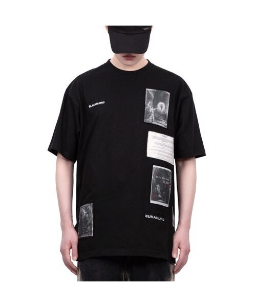 BLACK BLOND（ブラック ブロンド）の「ビビディルネサンスパッチTシャツ（ブラック）（Tシャツ/カットソー・レディース・その他・LARGE/MEDIUM/X-LARGE/XX-LARGE/XXX-LARGE）」の3枚目の写真