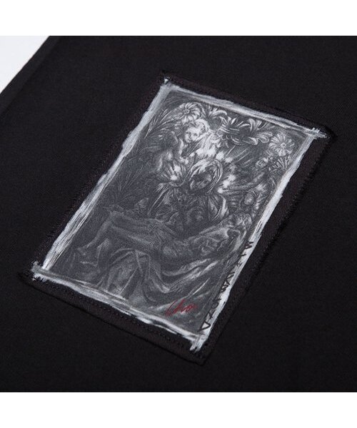 BLACK BLOND（ブラック ブロンド）の「ビビディルネサンスパッチTシャツ（ブラック）（Tシャツ/カットソー・レディース・その他・LARGE/MEDIUM/X-LARGE/XX-LARGE/XXX-LARGE）」の5枚目の写真