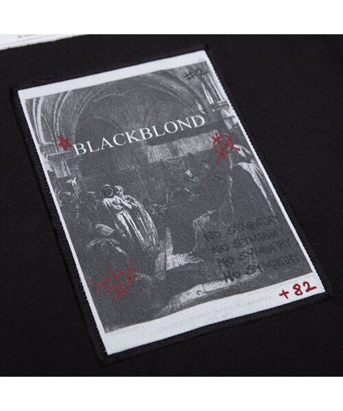 BLACK BLOND（ブラック ブロンド）の「ビビディルネサンスパッチTシャツ（ブラック）（Tシャツ/カットソー・レディース・その他・LARGE/MEDIUM/X-LARGE/XX-LARGE/XXX-LARGE）」の8枚目の写真