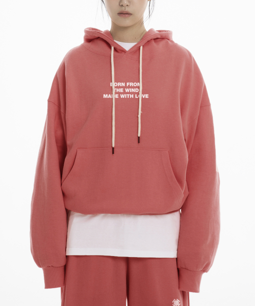 MWL Over Fit Double Jersey Hoodie — красная оверсайз толстовка