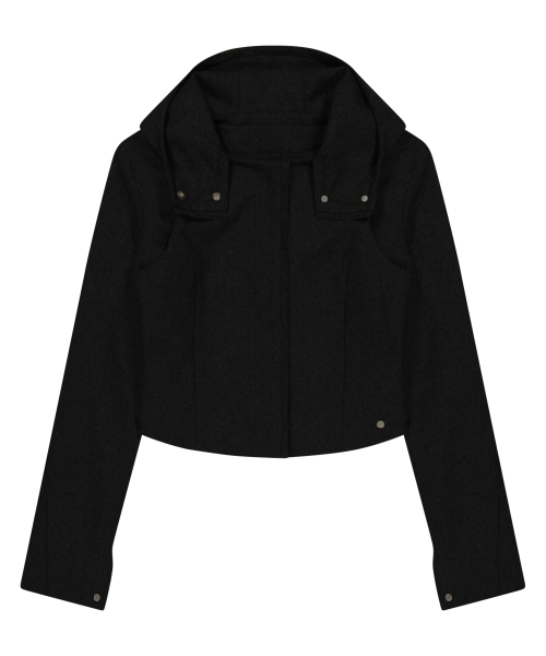 OJOS(オホス)の「Layered Bolero Wool Jacket / Black(その他アウター・レディース・その他・1/2/3)」の5枚目の写真