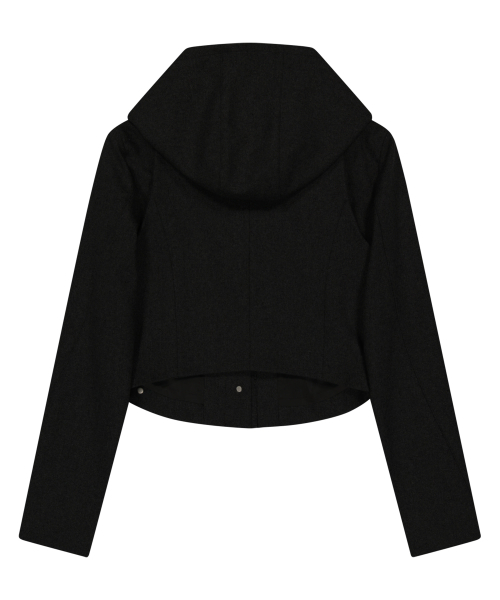 OJOS(オホス)の「Layered Bolero Wool Jacket / Black(その他アウター・レディース・その他・1/2/3)」の4枚目の写真