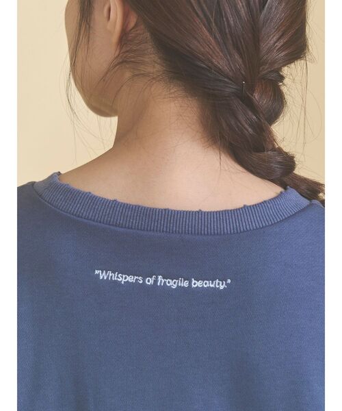 merry jenny（メリージェニー）の「blooming catスウェット（スウェット・レディース・ネイビー/ピンク/クリーム・FREE）」の7枚目の写真
