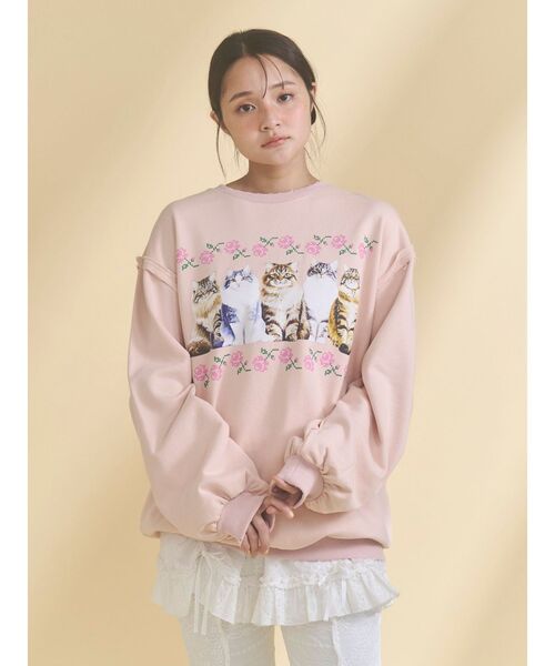 blooming catスウェット（スウェット）｜merry jenny（メリージェニー