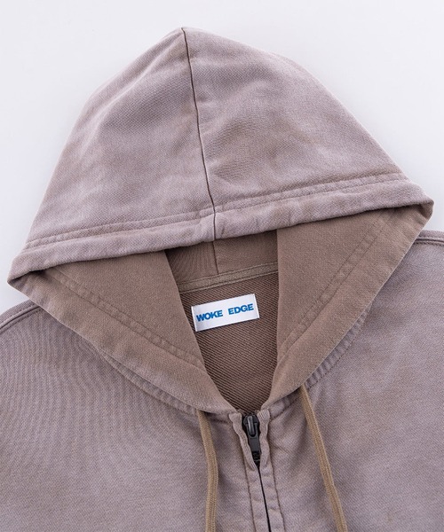 Faded Embroidery Zip Up Hoodie（パーカー）｜WOKE EDGE（ウォーク