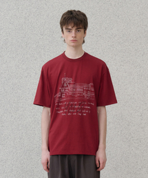 NOUN（ノウン）の「mood t-shirts (red)（Tシャツ/カットソー）」