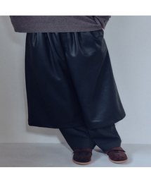 MALEN | ユニセックスレザークロップパンツブラック(その他パンツ)