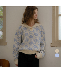 Frozen sailor collar knit [TIWT02SW01]_2color