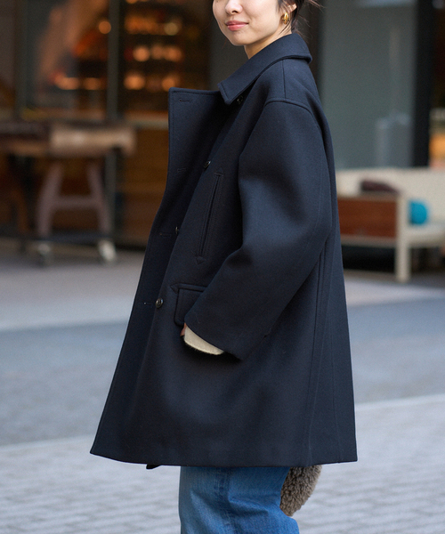 セール】メルトンウール ピーコート（ピーコート）｜IENA（イエナ）の