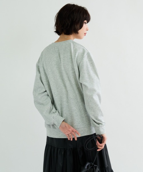 A.D.C.L.（エーディーシーエル）の「ダンボールニット オーバーサイズ 無地 プルオーバー（スウェット・レディース・杢グレー/ブラック/オートミール・M/L）」の11枚目の写真