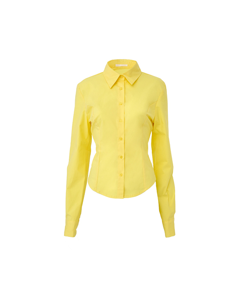 A.R.U(エイアールユー)の「SLEEK TIE SHIRT(シャツ/ブラウス・レディース・ブラック/イエロー/アイボリー・MEDIUM/SMALL)」の3枚目の写真
