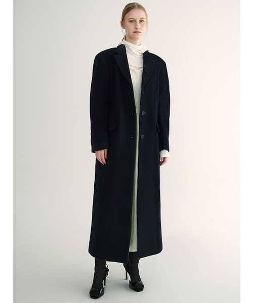 PAUL&ALICE（ポール&アリス）の「[100% Wool] Single Maxi Coat / Camel（チェスターコート・レディース・キャメル・FREE）」の5枚目の写真