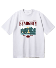 マウンテンキャンプ オーバーサイズ 半袖Tシャツ [ホワイト]