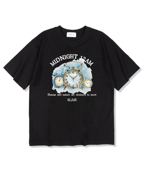 MIDNIGHT12AM(ミッドナイト12エーエム)の「スチェファウォッチ 半袖Tシャツ ブラック(Tシャツ/カットソー・メンズ・その他・LARGE/X-LARGE/XX-LARGE)」の1枚目の写真