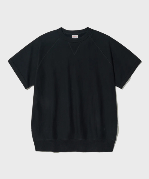 OUTSTANDING(アウトスタンディング)の「BASIC HALF SWEAT_BLACK(Tシャツ/カットソー・メンズ・その他・LARGE/MEDIUM/SMALL)」の1枚目の写真