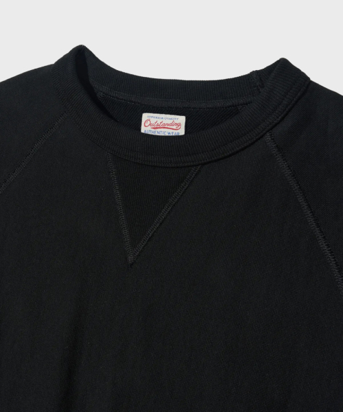 OUTSTANDING(アウトスタンディング)の「BASIC HALF SWEAT_BLACK(Tシャツ/カットソー・メンズ・その他・LARGE/MEDIUM/SMALL)」の4枚目の写真