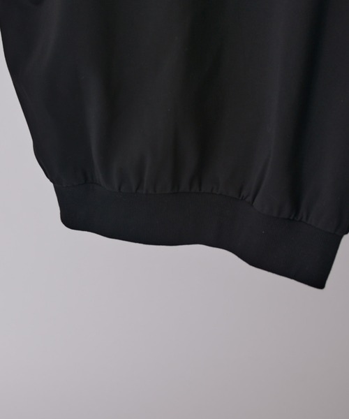 Lui's（ルイス）の「【Neucon】PIPING BALLOON PONTE SWEAT / パイピングバルーンポンチスウェットプルオーバー（スウェット・メンズ・ブラック/ライトグレー・1/2）」の22枚目の写真