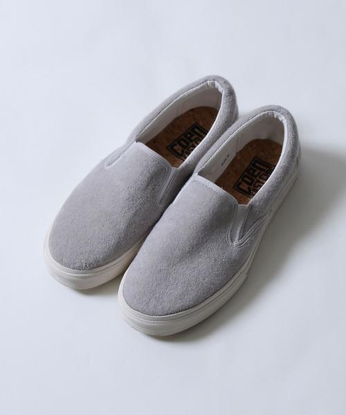 coen（コーエン）の「パイルスリッポン（スリッポン・メンズ・ネイビー/グレー・LARGE/MEDIUM/SMALL）」の5枚目の写真