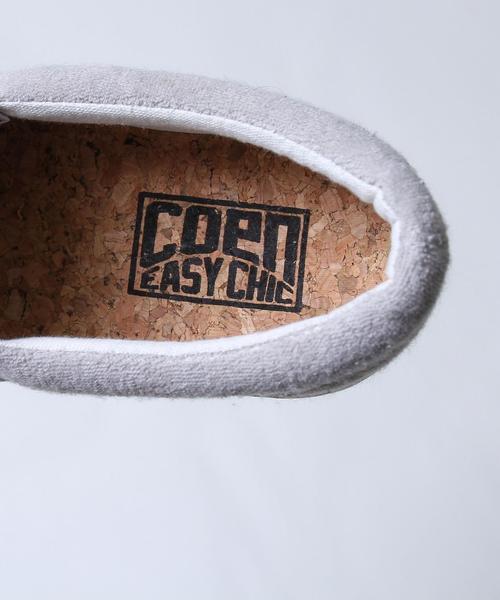 coen（コーエン）の「パイルスリッポン（スリッポン・メンズ・ネイビー/グレー・LARGE/MEDIUM/SMALL）」の3枚目の写真