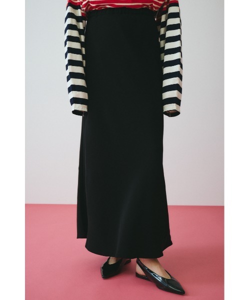 HeRIN.CYE（ヘリンドットサイ）の「Relax skirt　　リラックススカート（スカート・レディース・ブラック/ホワイト・FREE）」の2枚目の写真