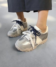 ALL BLACK（オールブラック）の「【厚底/インヒール/4cm/カップインソール】パールレイヤード ダッドスニーカー（スニーカー）」