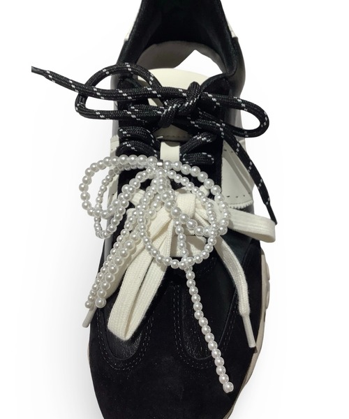 厚底/インヒール/4cm/カップインソール】パールレイヤード ダッド