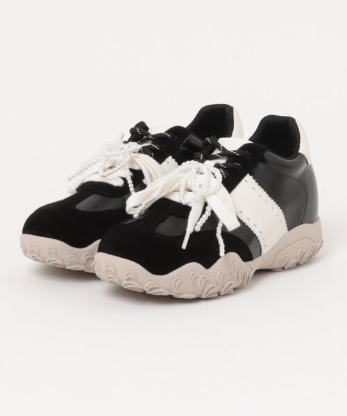 厚底/インヒール/4cm/カップインソール】パールレイヤード ダッド