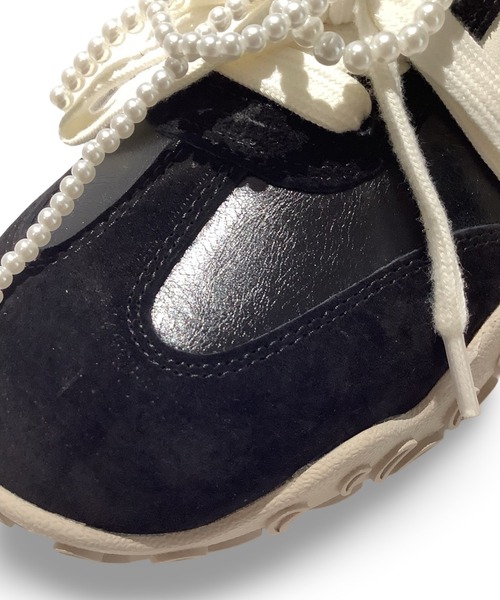 厚底/インヒール/4cm/カップインソール】パールレイヤード ダッド