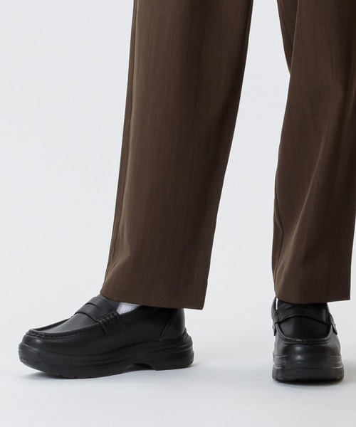 STANDOOL TOKYO（スタンドゥール）の「≪UNISEX≫ +6.5cmヒールアップローファースニーカー/Heel Up Loafer Sneaker 【NOSTAR/ノスター】（ローファー・メンズ・ブラック/ブラック系その他・22.5cm/23.5cm/24.5cm/25.5cm/26.0cm/27.0cm/27.5cm/28.5cm/23.0cm/28.0cm/24.0cm/25.0cm/26.5cm/22.0cm）」の9枚目の写真