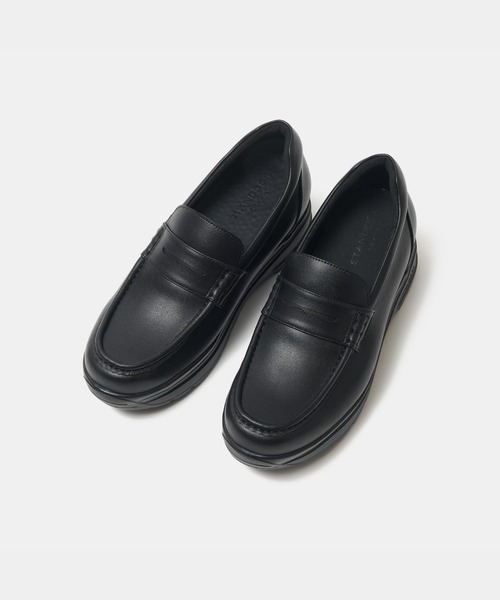 STANDOOL TOKYO（スタンドゥール）の「≪UNISEX≫ +6.5cmヒールアップローファースニーカー/Heel Up Loafer Sneaker 【NOSTAR/ノスター】（ローファー・メンズ・ブラック/ブラック系その他・22.5cm/23.5cm/24.5cm/25.5cm/26.0cm/27.0cm/27.5cm/28.5cm/23.0cm/28.0cm/24.0cm/25.0cm/26.5cm/22.0cm）」の3枚目の写真