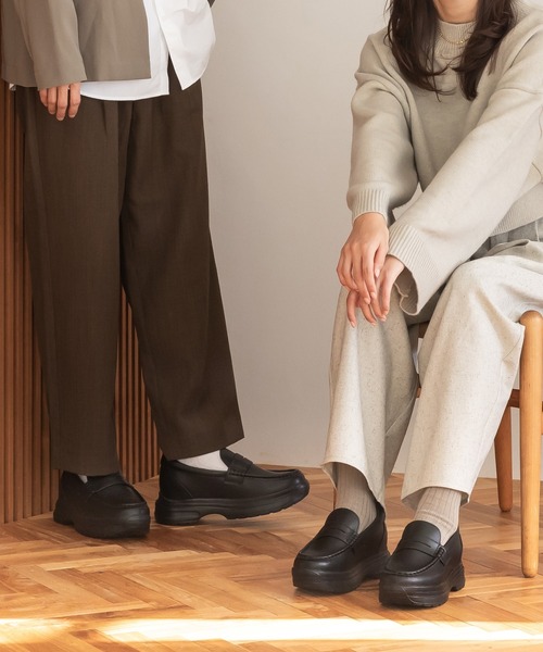 STANDOOL TOKYO（スタンドゥール）の「≪UNISEX≫ +6.5cmヒールアップローファースニーカー/Heel Up Loafer Sneaker 【NOSTAR/ノスター】（ローファー・メンズ・ブラック/ブラック系その他・22.5cm/23.5cm/24.5cm/25.5cm/26.0cm/27.0cm/27.5cm/28.5cm/23.0cm/28.0cm/24.0cm/25.0cm/26.5cm/22.0cm）」の13枚目の写真