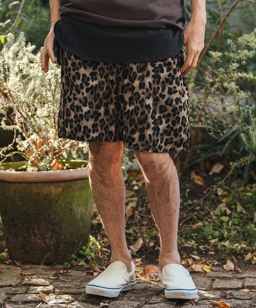 CAMBIO(カンビオ)の「mp14467- Leopard Short Pants レオパードショートパンツ(S61826cmb)(その他パンツ・メンズ・キャメル/チャコール/ベージュ/オリーブ・L/M/S)」の11枚目の写真
