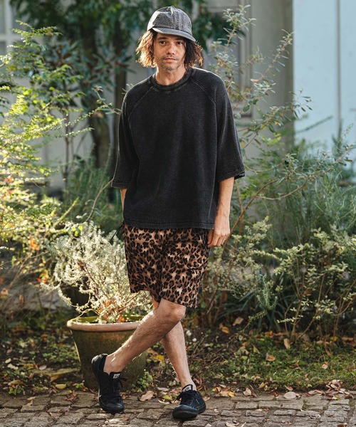 CAMBIO(カンビオ)の「mp14467- Leopard Short Pants レオパードショートパンツ(S61826cmb)(その他パンツ・メンズ・キャメル/チャコール/ベージュ/オリーブ・L/M/S)」の17枚目の写真