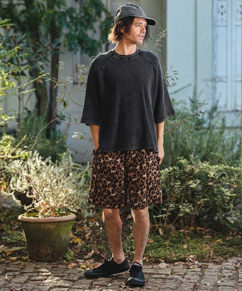 CAMBIO(カンビオ)の「mp14467- Leopard Short Pants レオパードショートパンツ(S61826cmb)(その他パンツ・メンズ・キャメル/チャコール/ベージュ/オリーブ・L/M/S)」の19枚目の写真