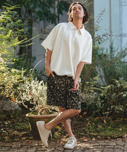 CAMBIO(カンビオ)の「mp14467- Leopard Short Pants レオパードショートパンツ(S61826cmb)(その他パンツ・メンズ・キャメル/チャコール/ベージュ/オリーブ・L/M/S)」の22枚目の写真