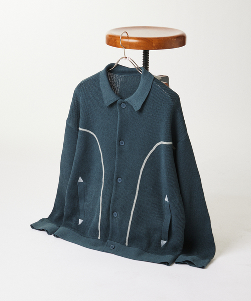 JOURNAL STANDARD（ジャーナルスタンダード）の「PL ウェスタン カーディガン（カーディガン/ボレロ・メンズ・オレンジ/ブルー系その他/ブラック・LARGE/MEDIUM）」の2枚目の写真