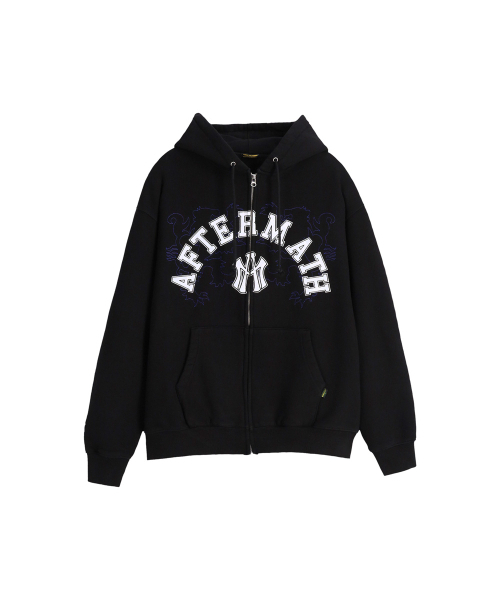AFTERMATH（アフターマス）の「ATM LOGO ZIP HOODIE BLACK（パーカー・レディース・ブラック・M/L/XL）」の2枚目の写真