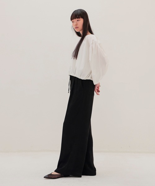 TSURU by Mariko Oikawa（ツルバイマリコオイカワ）の「TSURU by Mariko Oikawa / Mou(バックリボンコットンブラウス BL-1264700)（シャツ/ブラウス・レディース・ホワイト・38）」の11枚目の写真