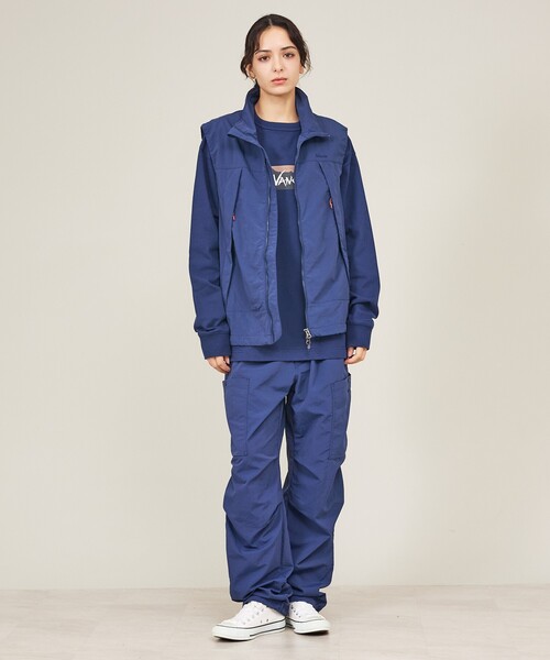 ABAHOUSE（アバハウス）の「【NANGA/ナンガ】ナイロンタッサー カーゴパンツ /NW2421-1I778/ アウトドア ウェア/ユニセックス（カーゴパンツ・メンズ・ネイビー/カーキ・M/L）」の3枚目の写真