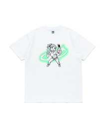 セルフィーガール 半袖Tシャツ (ホワイト)