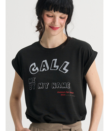 コールリネンカフタサマーTシャツ_ブラック