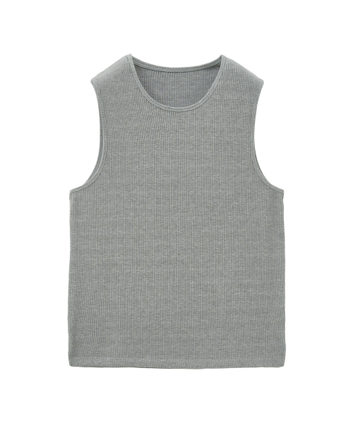 Big Unionの「ルーズフィットリブスリーブレス(グレー)(Tシャツ/カットソー・メンズ・その他・M/L)」の2枚目の写真