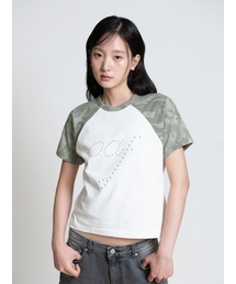 OAF CAMO RAGLAN T-SHIRT, KHAKI