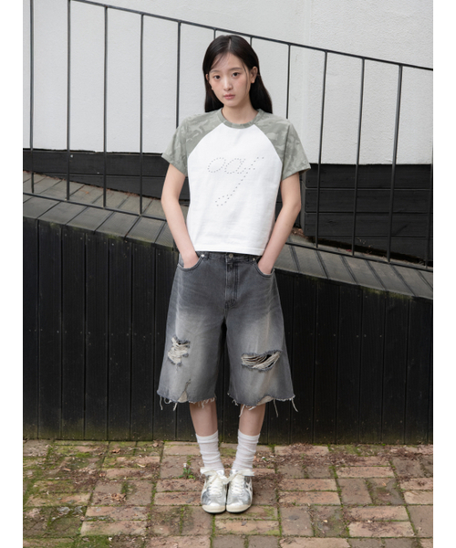 OAFISH(オアフィッシュ)の「OAF CAMO RAGLAN T-SHIRT, KHAKI(Tシャツ/カットソー・レディース・その他・ONE SIZE)」の3枚目の写真